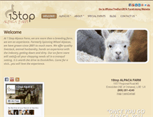Tablet Screenshot of 1stopalpacafarm.com